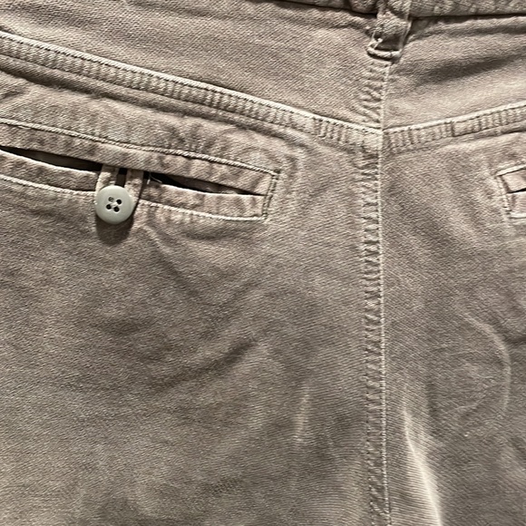 Gap womens Sz 6 gray velveteen unribbed corduroy pants wide leg 🤎 - Picture 5 of 5